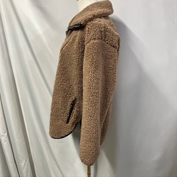 Abercrombie & Fitch Brown Sherpa Hoodie - Picture 3 of 11